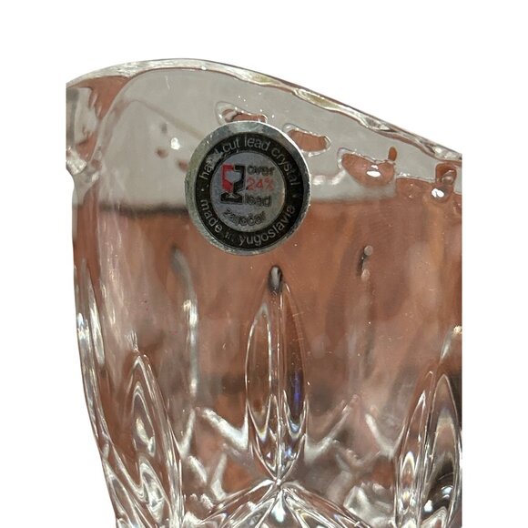 Vintage Yugoslavian Lead Crystal Creamer & Sugar Bowl Set - Picture 4 of 10